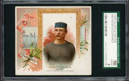 1889 N43 Allen & Ginter World Champions (SCG 4 VG/EX) Hugh McCormack SKATER0