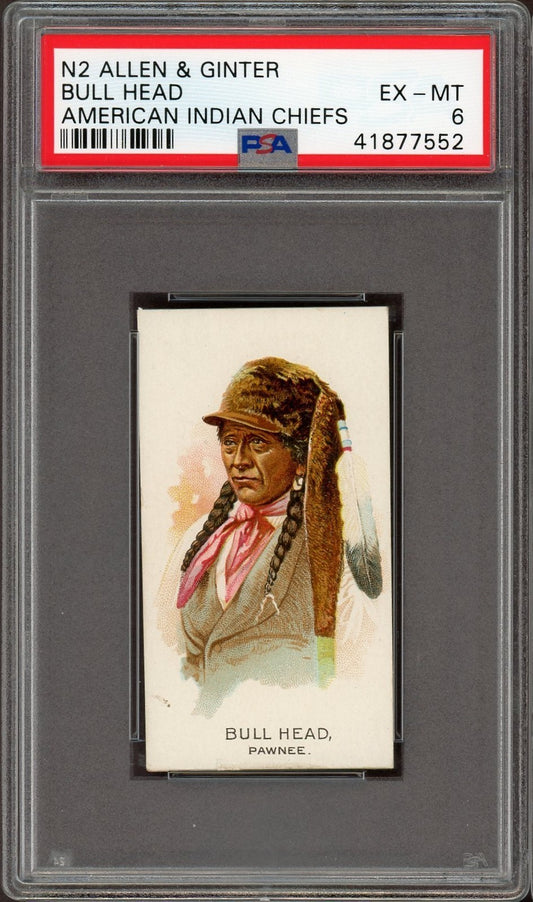 1888 N2 Allen & Ginter American Indian Chiefs (PSA 6 EX/MT) Bull Head0