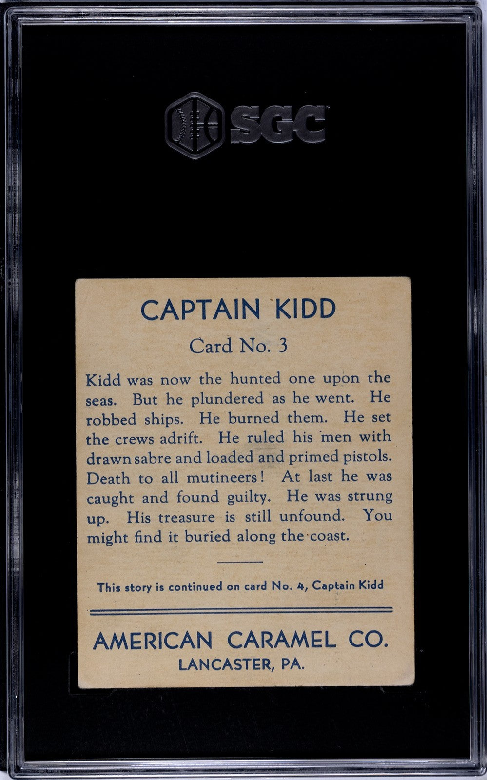 1930 R14 Am Caramel Historical Characters #14 Trial of Captain Kidd (SGC 4 VGEX)1