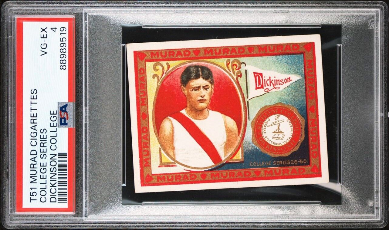 1910-11 T51 Murad College Series DICKINSON COLLEGE (PSA 4 VG/EX)