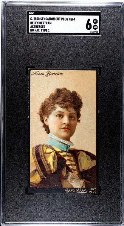 1890 N264 Lorillard Sensation Tobacco Actresses HELEN BERTRAM (SGC 6 EXMT)0