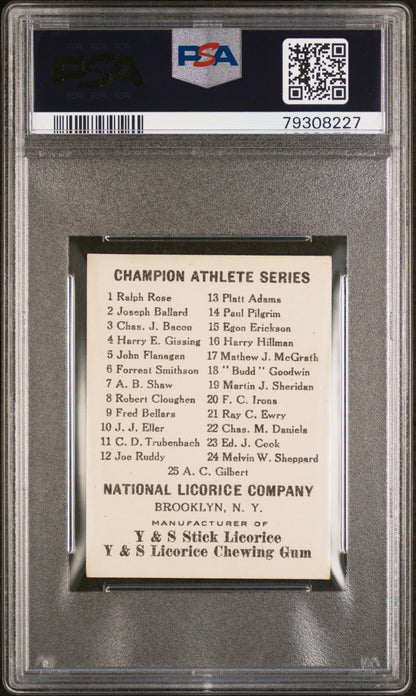 1910 National Licorice E229 Champion Athletes (PSA 5.5 EX+) #1 Ralph Rose1