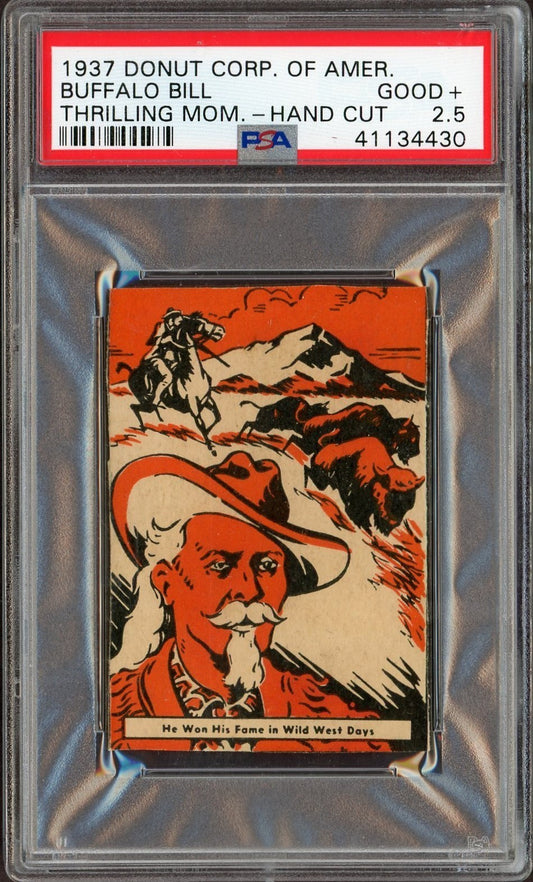 1937 Donut Corp. Thrilling Moments BUFFALO BILL (PSA 2.5 GD+) Three Higher0