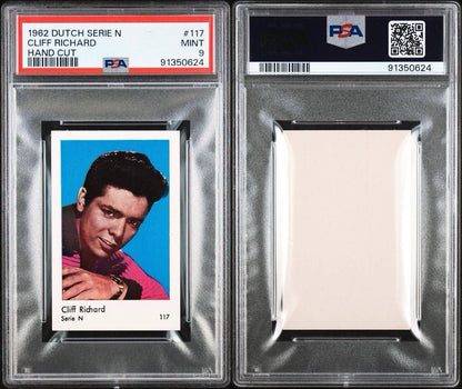 1962 Dutch Serie N Hand Cut CLIFF RICHARD #117 (PSA 9 MT)1