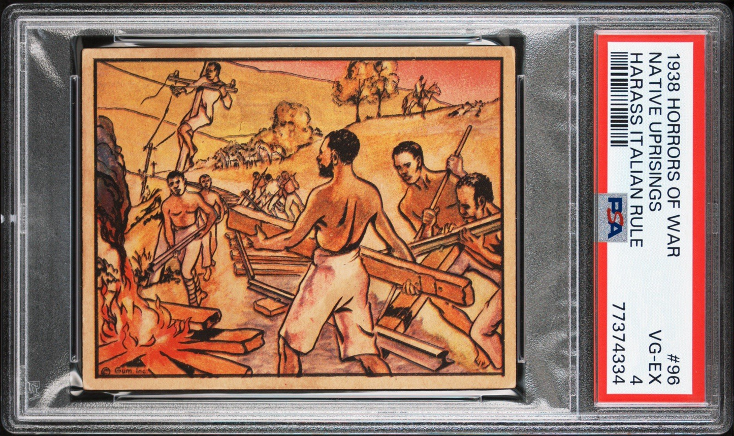 1938 HORRORS OF WAR Gum, Inc. #96 Advertising "You're Lucky" Prize (PSA 4 VG/EX)0