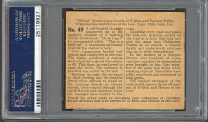 1936 G Men & Heroes of the Law #49 Far Flung Fingers (PSA 4 VGEX) Rare Number1
