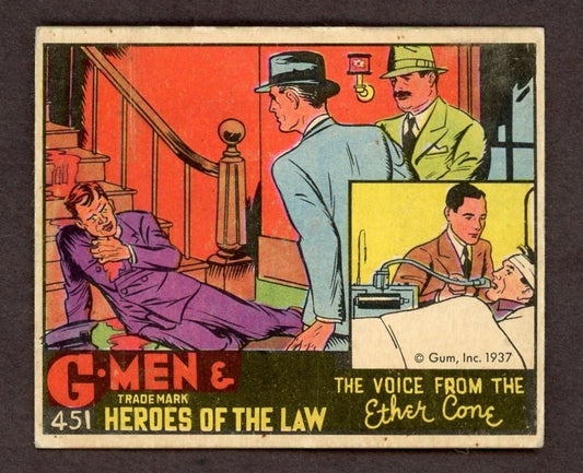 1936 G-Men & Heroes of the Law "The Voice From The Ether Cone" #451 Last In Set0