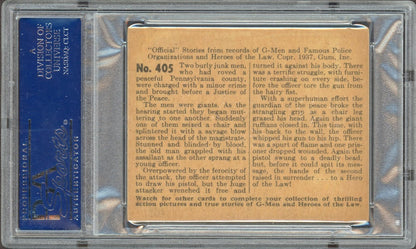 1936 G Men & Heroes #405 Courage Backed To The Wall (PSA 5 EX) High Number1