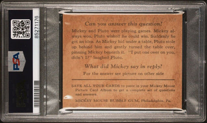 1935 R89 Mickey Mouse Gum Card #24 You Sure Turned... (PSA 2 Good) Type I