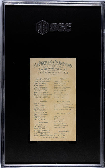 1887 Allen & Ginter N28 World's Champions Tobacco (SGC 2 GD) Wrestler Joe Acton1