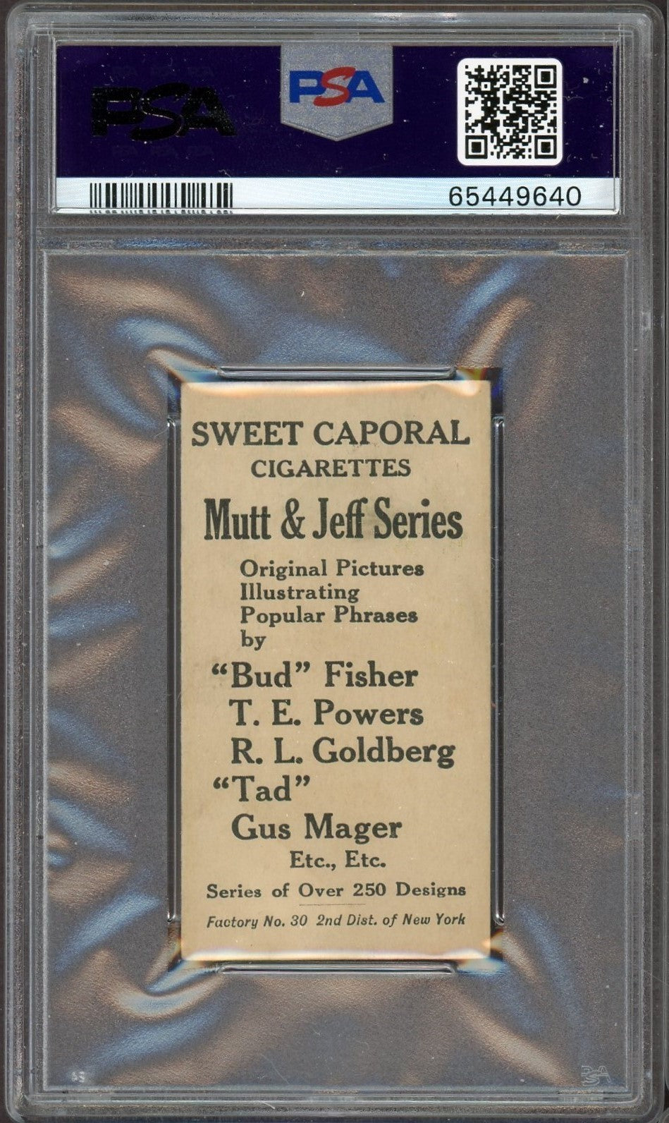 1906 T88 Sweet Caporal Mutt & Jeff Type 4 #63 Will You Ever Stop... (PSA 5 EX)1
