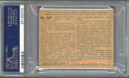 1936 Gum, Inc. G Men & Heroes of the Law #307 (PSA 5 EX) G Men & The Phantom1