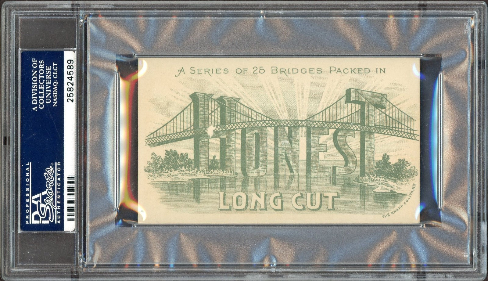 1890 N102 Honest Long Cut BRIDGES (PSA 5 EX) Cantilever Bridge, Niagara River1