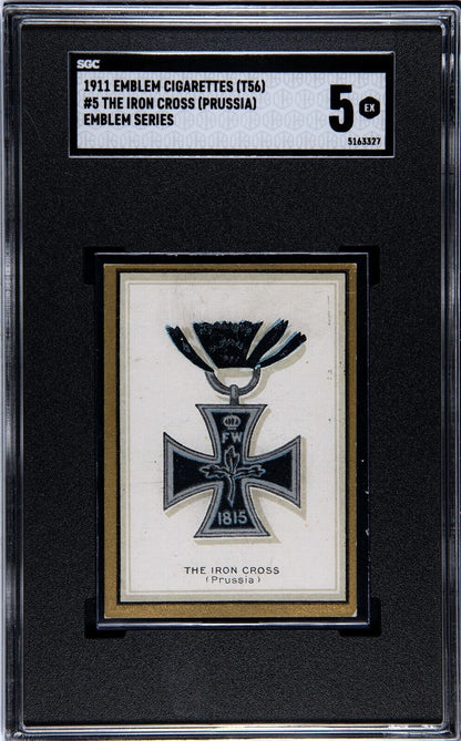 1911 T56 Emblem Cigarettes "Emblem Series" #5 The Iron Cross (SGC 5 EX) Prussia