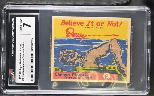 1937 Ripley's Believe It or Not #8 (CGC 7 NM) Capt. Manu's Famous Swim