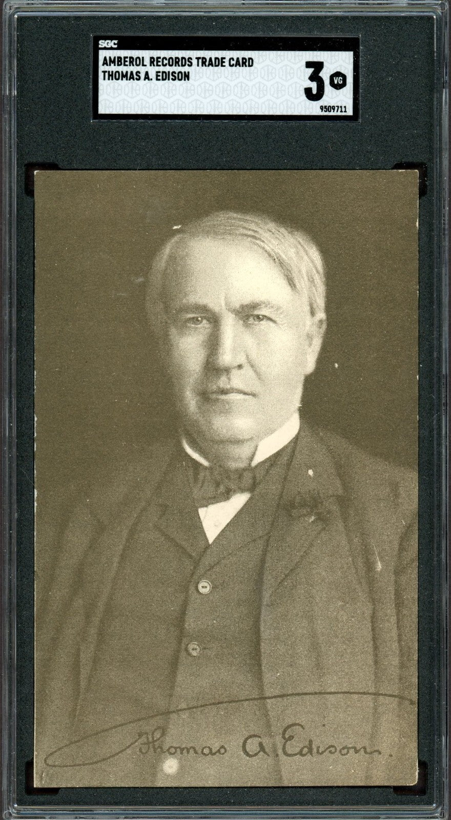 1910 Thomas Edison TRADE CARD Phonograph Amberol Records (SGC 3 VG)0