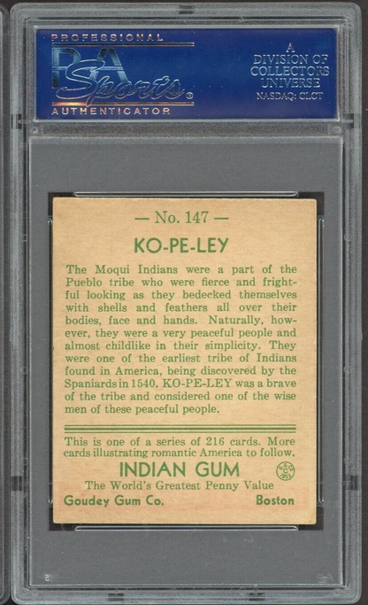 1933 Goudey Indian Gum (Series of 216) #147 Ko Pe Ley (PSA 6 EX/MT)1