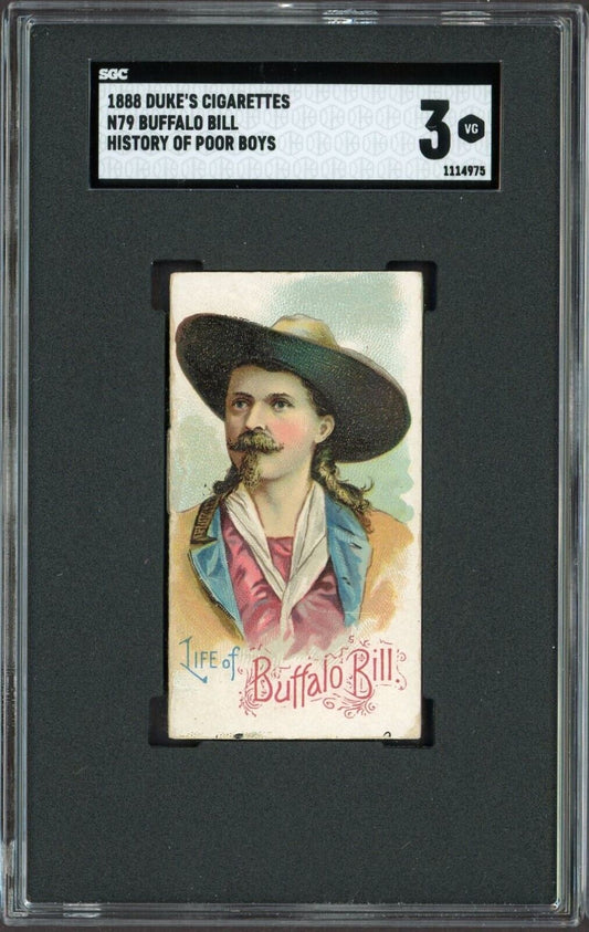 1888 Duke Cigarettes N79 History of Poor Boys (SGC 3 VG) Buffalo Bill Cody