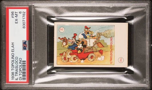 1936 Topolino Elah MICKEY MOUSE Card #96 (PSA 6 EX/MT) Highest Graded0