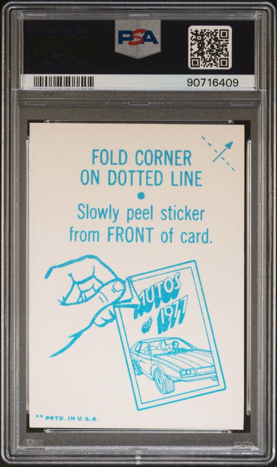 1977 Topps Autos of 1977 Foil Stickers (PSA 5 EX) CHEVROLET1