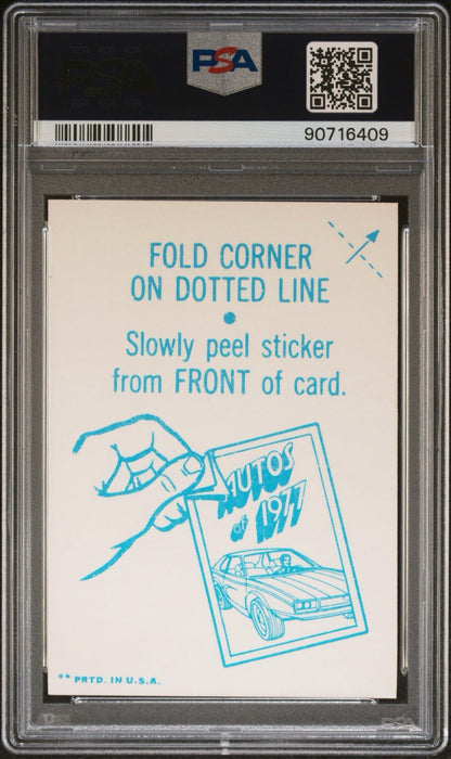 1977 Topps Autos of 1977 Foil Stickers (PSA 5 EX) CHEVROLET1