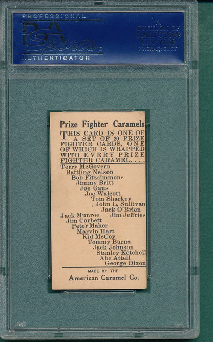 1910 E75 American Caramel Prize Fighter (PSA 5 EX) James Corbett World Champ HOF1