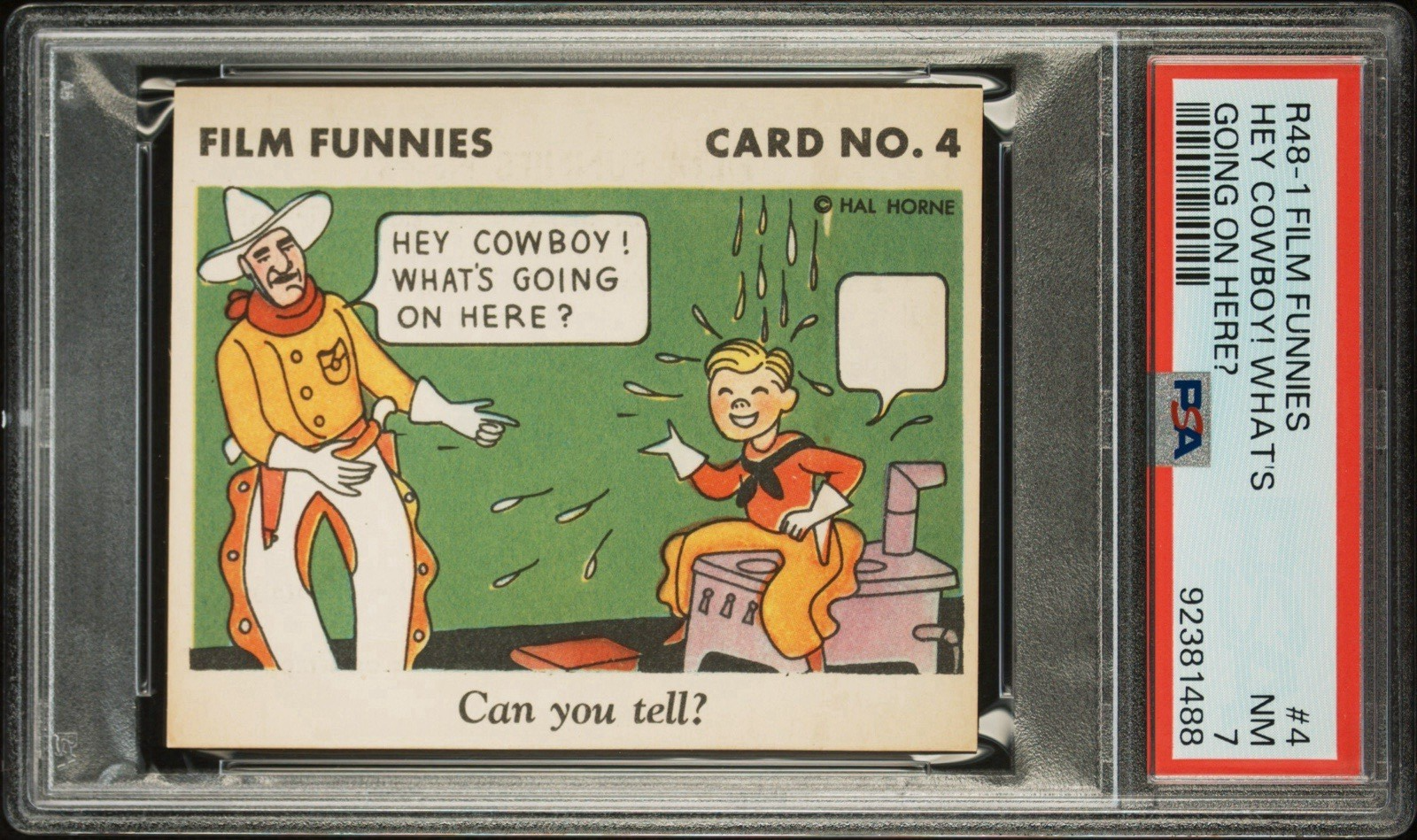 R48 1 Gum Inc. 1935 "Film Funnies" #4 Jackie Cooper (PSA 7 NM)0