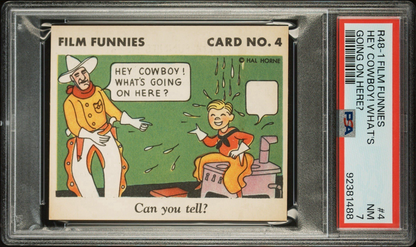 R48 1 Gum Inc. 1935 "Film Funnies" #4 Jackie Cooper (PSA 7 NM)0