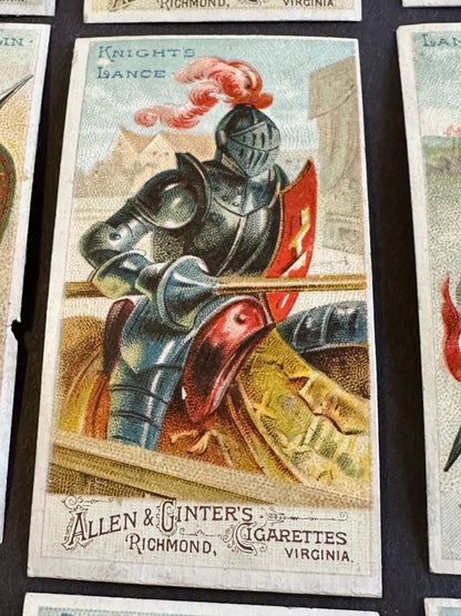 Near SET N3 Allen & Ginter Arms of Nations 47 out of 50 cards (Blank Backs)6