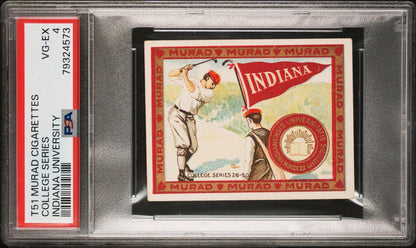 1910 11 T51 Murad College Series INDIANA UNIVERSITY (PSA 4 VG/EX) 2nd Ed. GOLF0