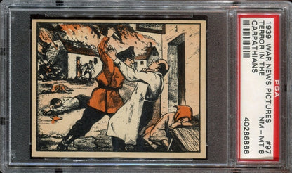1939 WAR NEWS PICTURES #97 Terror in the Carpathians (PSA 8 NM/MT)0