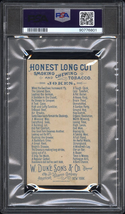1891 N118 W Duke Sons & Co. Jokes (PSA 4 VG/EX) Brain Food/He Stoops to Conquer1