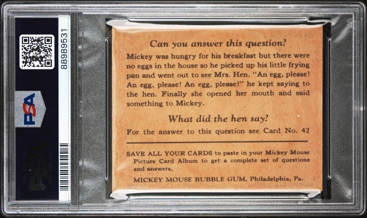 1935 R89 Mickey Mouse Gum Card #41 I'll Give You A...  (PSA 2.5 Good+) Type II