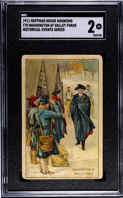 1911 Hoffman House T70 Historical Events (PSA 2 GD) Washington at Valley Forge0