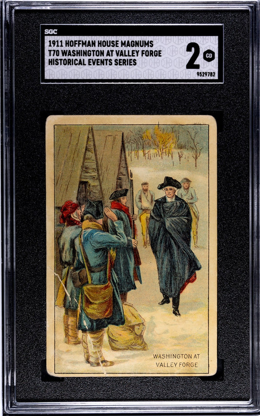 1911 Hoffman House T70 Historical Events (PSA 2 GD) Washington at Valley Forge0