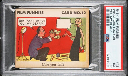 R48-1 Gum Inc. 1935 "Film Funnies" #12 (PSA 5 EX) Greta Garbo