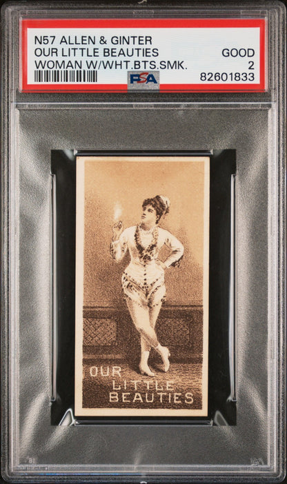 1890 Allen & Ginter N57 "Our Little Beauties" (PSA 2 GD) Scarce Type Card0