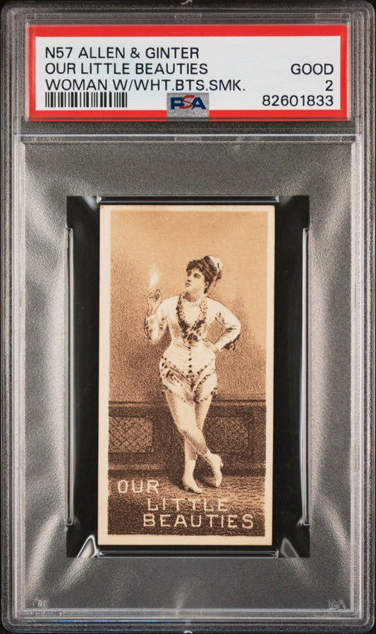 1890 Allen & Ginter N57 "Our Little Beauties" (PSA 2 GD) Scarce Type Card0