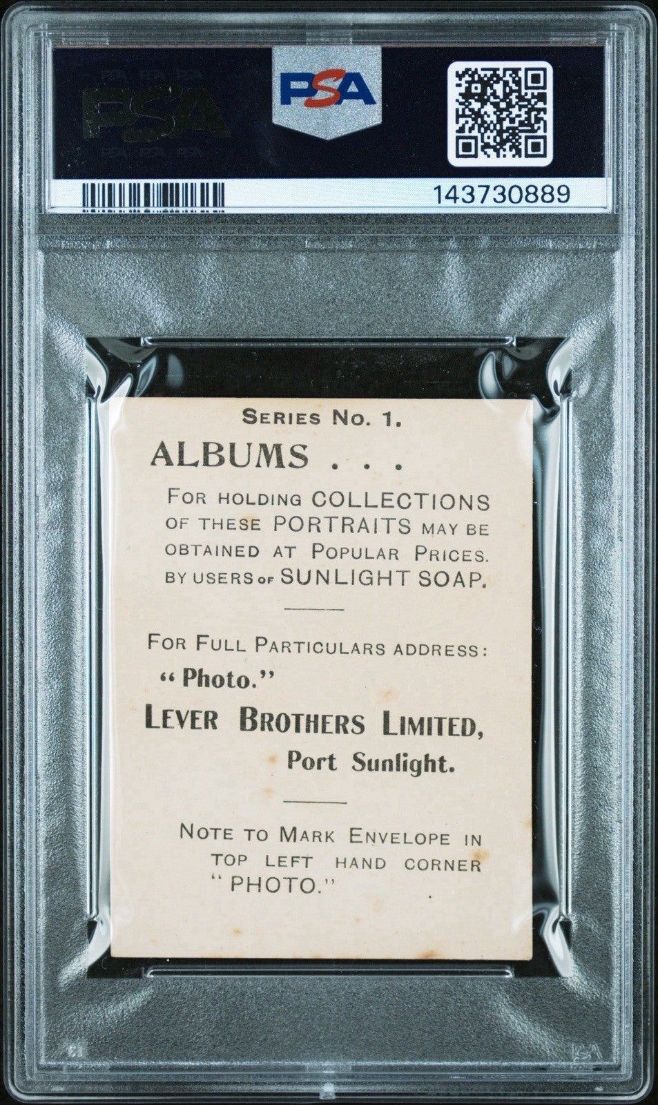 1900 Lever Bros. Celebrities Portraits (PSA 2 GD) Queen Victoria1