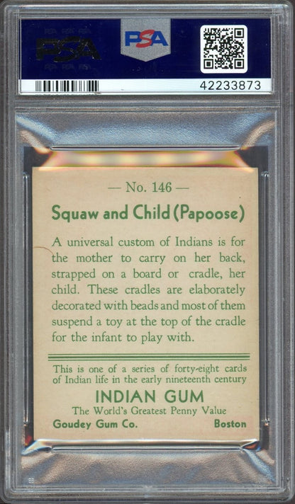 1933 Goudey Indian Gum (Series of 48) #146 Squaw And Child (PSA 4 VG/EX)1