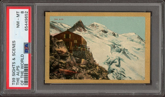 1911 T99 Sights & Scenes of the World THE ALPS (PSA 8 NM/M) Rare0
