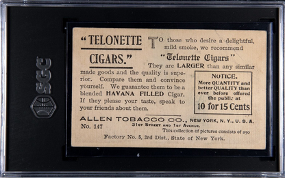 1903 T116 Allen Tobacco Co. Telonette Cigars #147 Central Park Terrace SGC 3 VG1