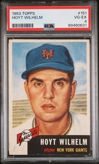 1953 Topps #151 Hoyt Wilhelm (PSA 4 VG/EX) Giants HOF0