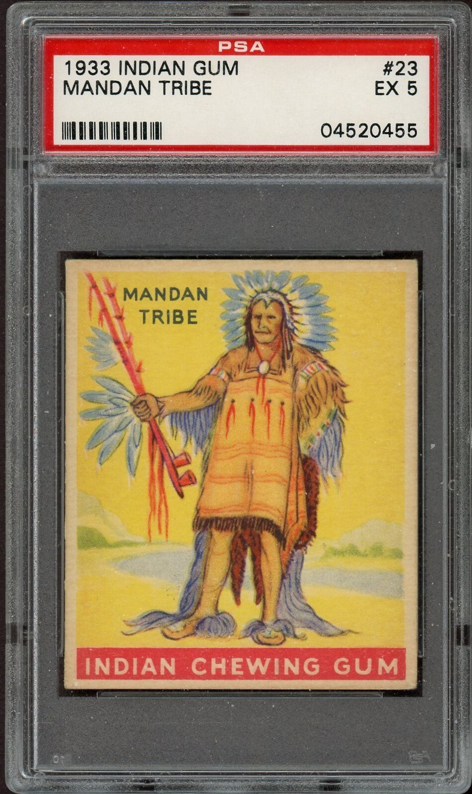 1933 Goudey Indian Gum (Series of 48) #23 Mandan Tribe (PSA 5 EX)0