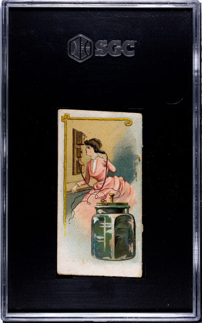 1888 N79 Duke Cigarettes HISTORY OF POOR BOYS (SGC 1.5 FR) Thomas Edison1
