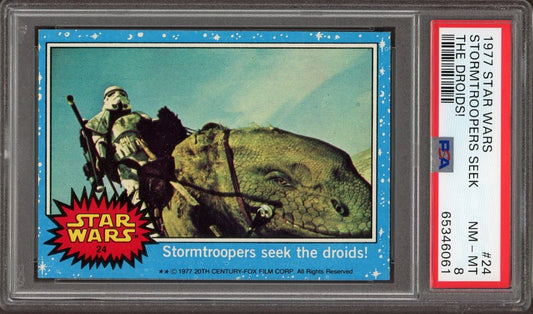 1977 Topps Star Wars #24 Stormtroopers Seek The Droids! (PSA 8 NM/MT)0