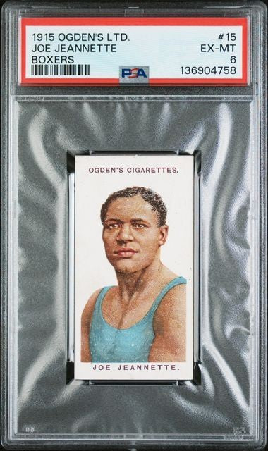 1915 Ogden's Ltd. BOXERS Cigarette Card #15 (PSA 6 EX/MT) Joe Jeannette0