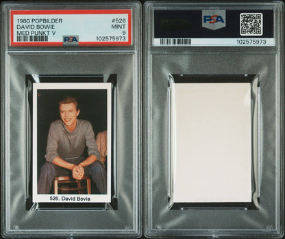 1980 Popbilder  Med Punkt V #526 HIGHEST GRADED  (PSA 9 MINT) David Bowie2