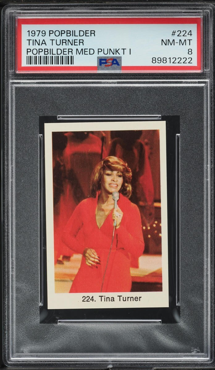 1979 Popbilder Swedish Card #224 TINA TURNER (PSA 8 NM MT)0