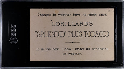 Lorillard's "Splendid" Cut Plug Tobacco US Storm Weather Signals Card (SGC 2 GD)1